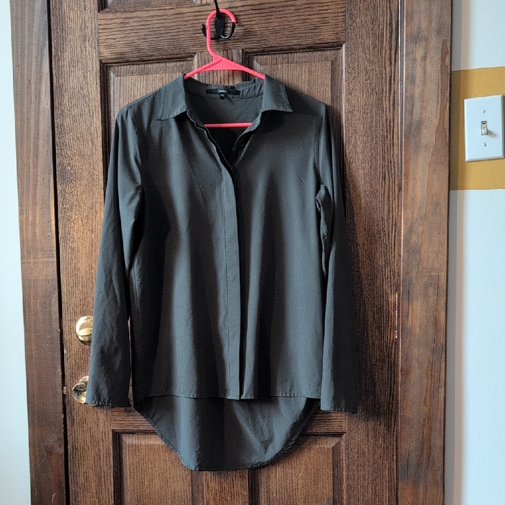 Quince Olive Button Down Shirt